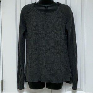 Stylus Grey Long Sleeve Knit Crewneck Sweater